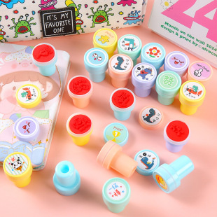 Teacher evaluation seal children cartoon cute small seal kindergarten children give class combination gift wholesale