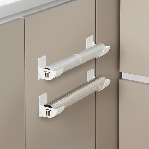 Storage bracket Refrigerator side storage rack Plastic wrap Garbage bag Cabinet storage rack Garbage bag Umbrella bracket support