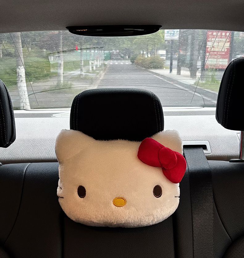Car Headrest Neck Pillow Creative Car Cute Kt Car Seat Headrest Car Neck Pillow