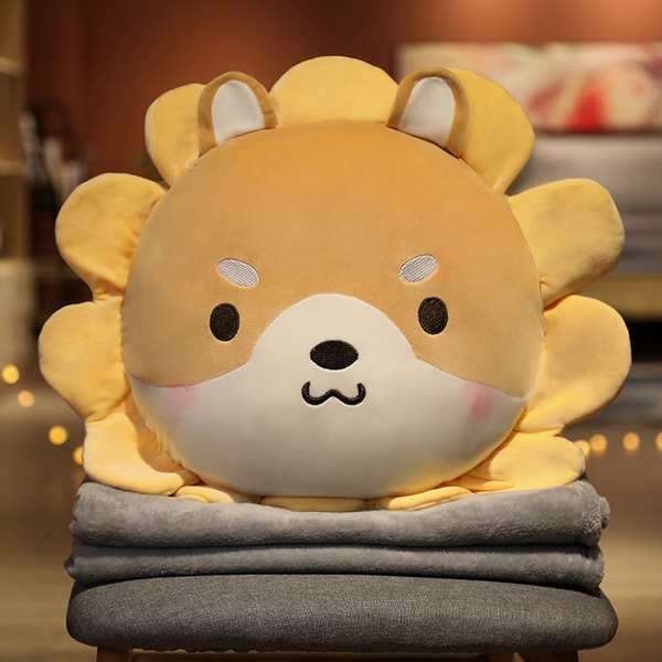cartoon pillow with animals solar-powered