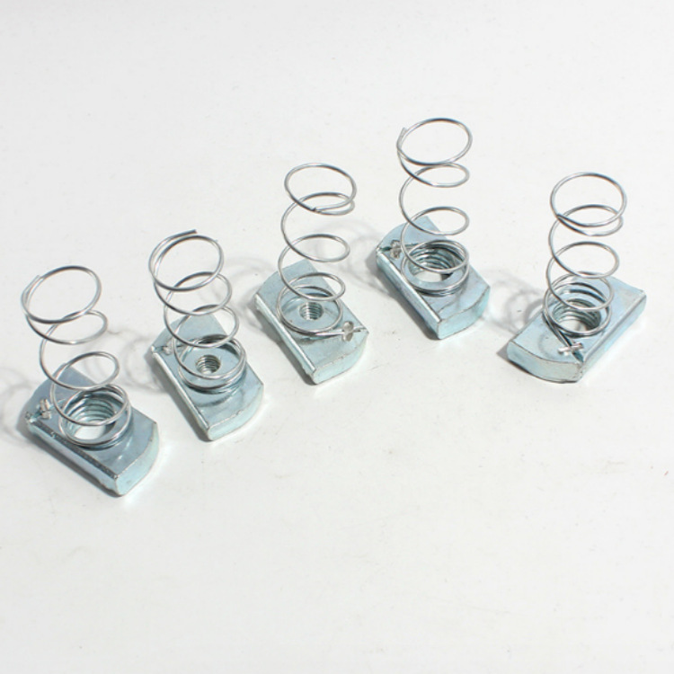弹簧螺母 不锈钢C型钢配件塑翼螺母碳钢光伏支架菱型螺母现货