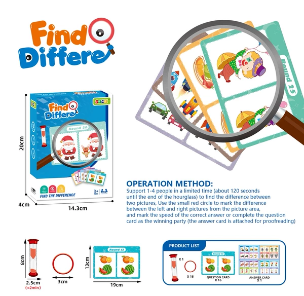 CY222 Find the differences puzzle game [Minimum bid of 96 pieces]