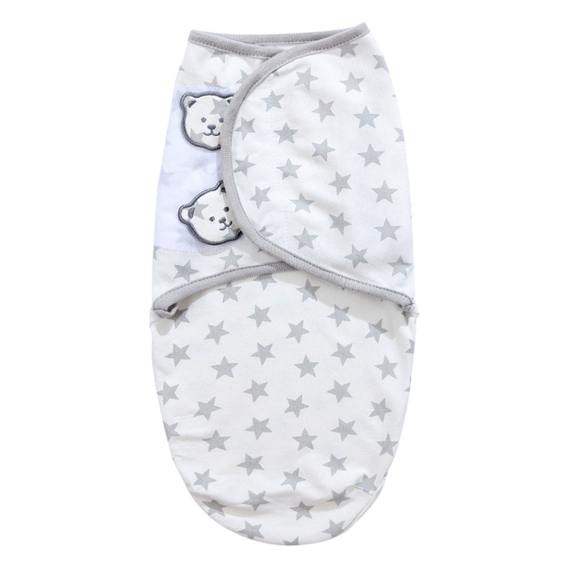 Bebé saco de dormir anti-choque swaddling algodón toalla bebé cuatro estaciones de una sola capa anti-kick edredón recién nacido edredón fino