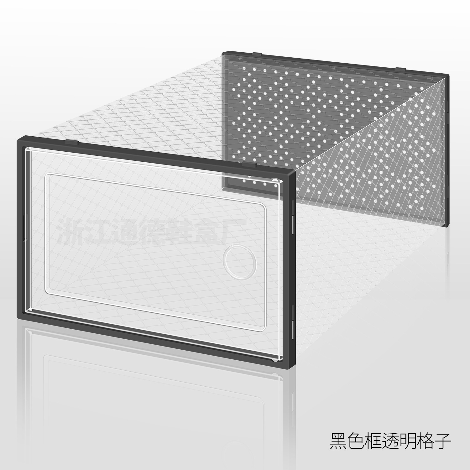 Caja de almacenamiento de zapatos transparente - Apertura lateral, gabinete para hogar, venta al por mayor, tamaño grande