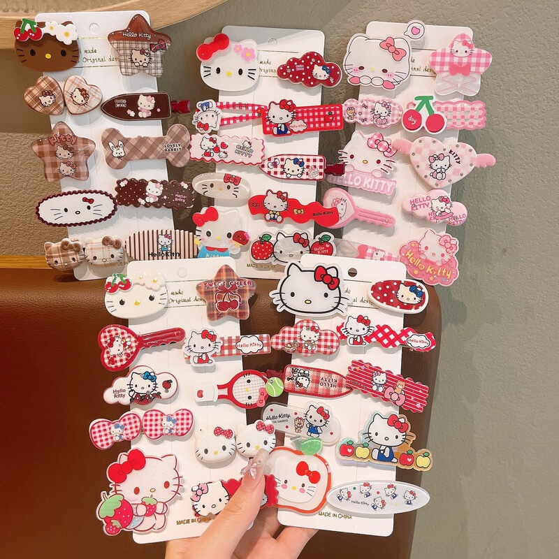 KT猫女童发夹韩版可爱头饰HelloKitty发夹发卡子宝宝刘海儿童发饰|undefined