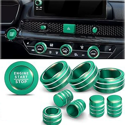 Other Automotive Interior Supplies – for Honda 11th generation Civic - model-b-air-conditioner-air-outlet-navigation-start-green-10-piece-set