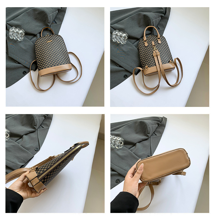 A stylish and trendy casual backpack for the 2024 autumn and winter season, featuring a large-capacity single-shoulder women's retro commuting crossbody bag undefined