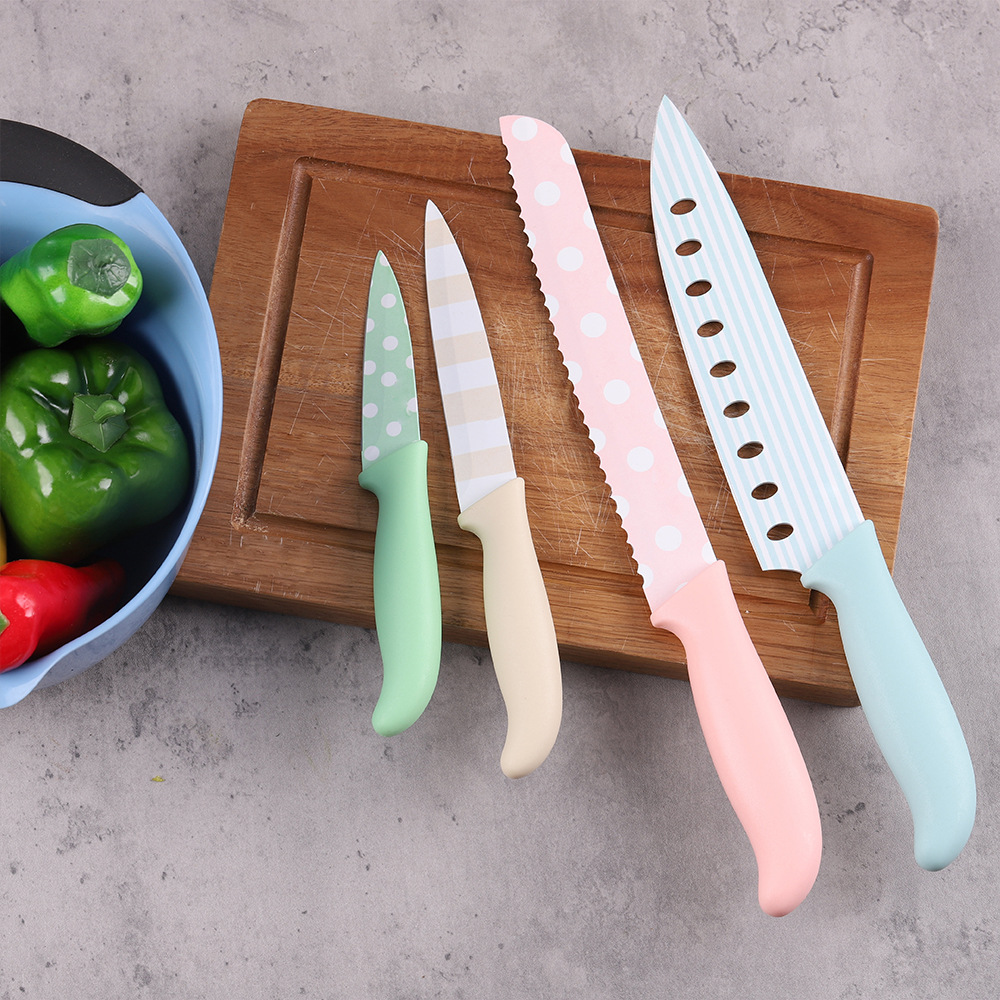 Factory goods Multipurpose Stainless steel Sande Knife Fruit knife Bread knife Kitchen Knives suit