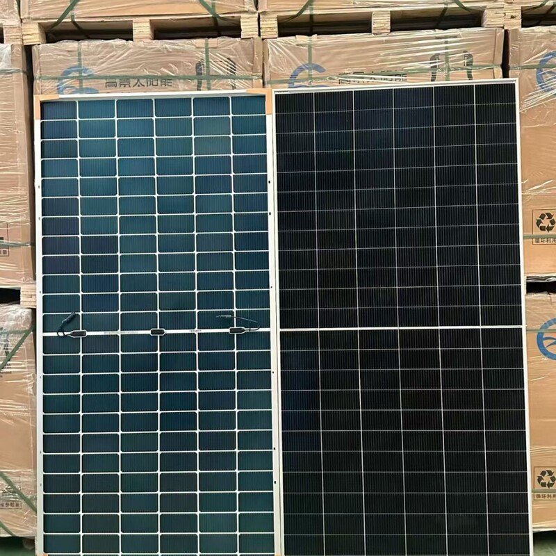 Brand New A-Grade Gaoding 580-Watt Double-Glass Double-Sided Solar Photovoltaic Panel, Double-Sided Module, High Quality and High Power Generation Brand New A-Grade Gaoding 580-Watt Double-Glass Double-Sided Solar Photovoltaic Panel, Double-Sided Module, High Quality and High Power Generation