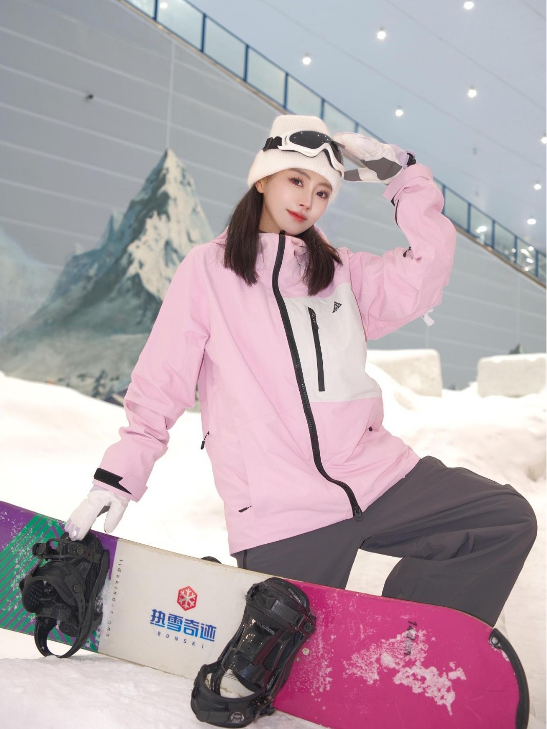 fábrica de ropa de esquí sin costura toda prensada de goma de esquí