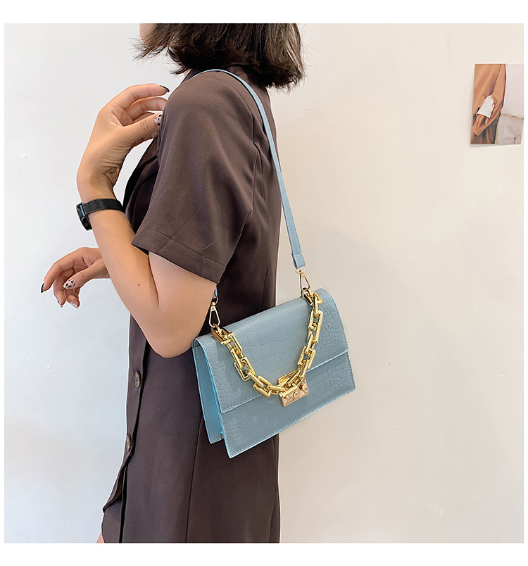 Fashion Fashionable Small Square Bag 2021 Spring And Summer New Chain Women's Bag Shoulder Crossbody Small Handbags One Piece Dropshipping display picture 10