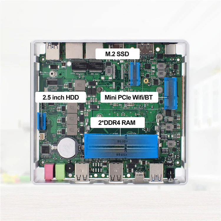 Компьютер HYSTOU десятое поколение бизнес-обучающий небольшой хост minipc тонкий терминал nuc хост NUC тонкий и высокопроизводительный