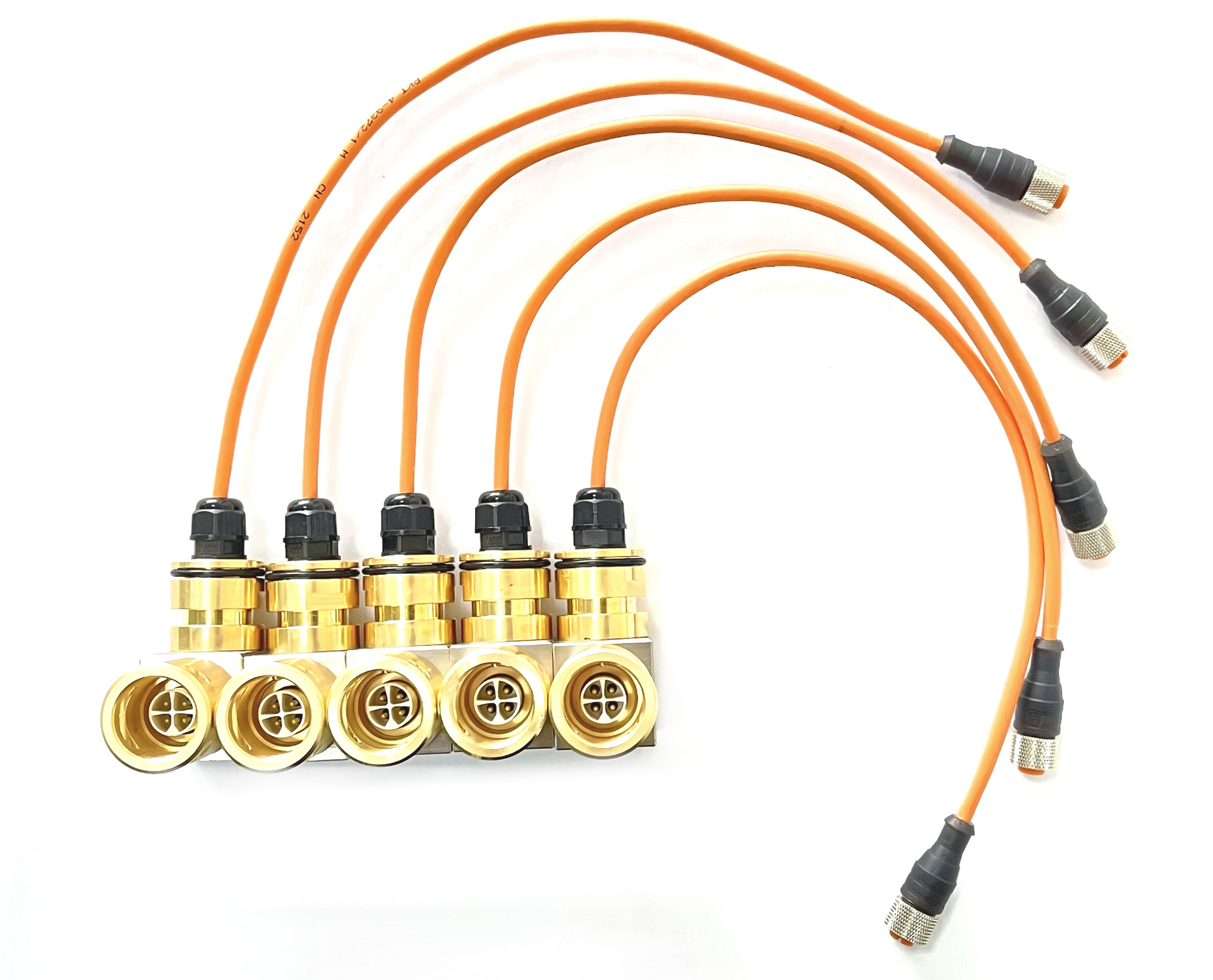 矿用本安型行程传感器直角转接头|4芯天玛转隆堡连接器