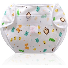 Du Lai Du play cotton cartoon printed cloth diapers washable infant diapers four seasons baby learning pants 6 colors