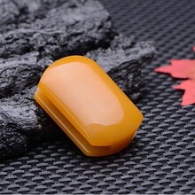 新疆和田黄龙玉外蒙料净面皮带扣男款简约平安无事牌腰扣腰带腰饰