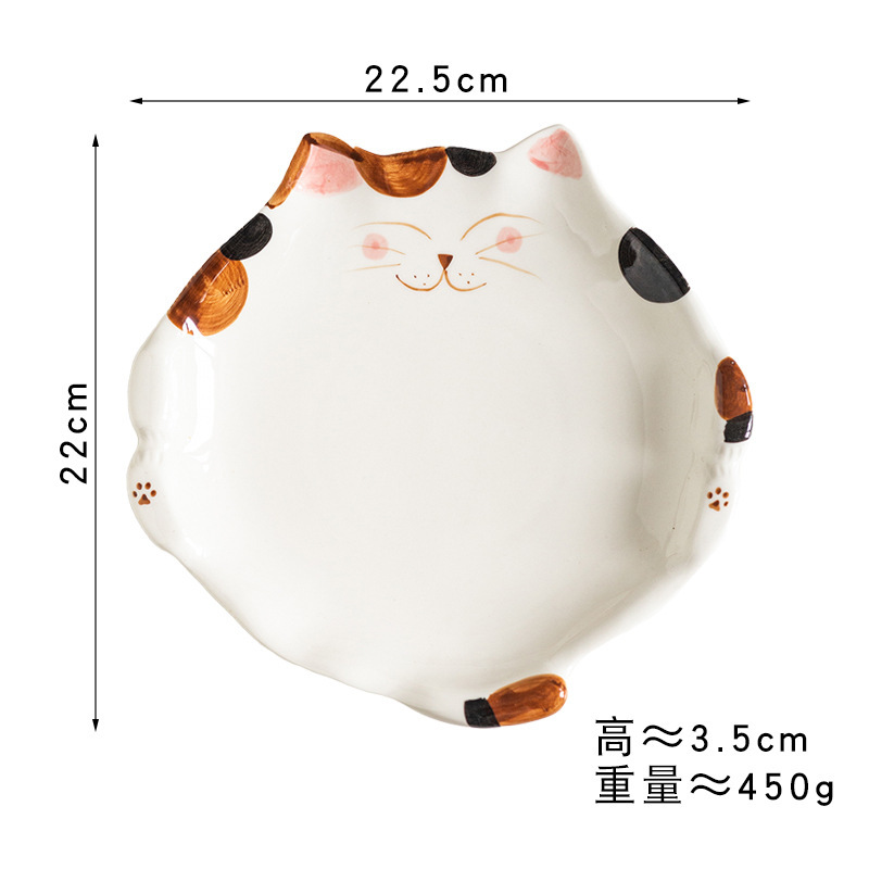 세 꽃 고양이 접시 (40/상자)