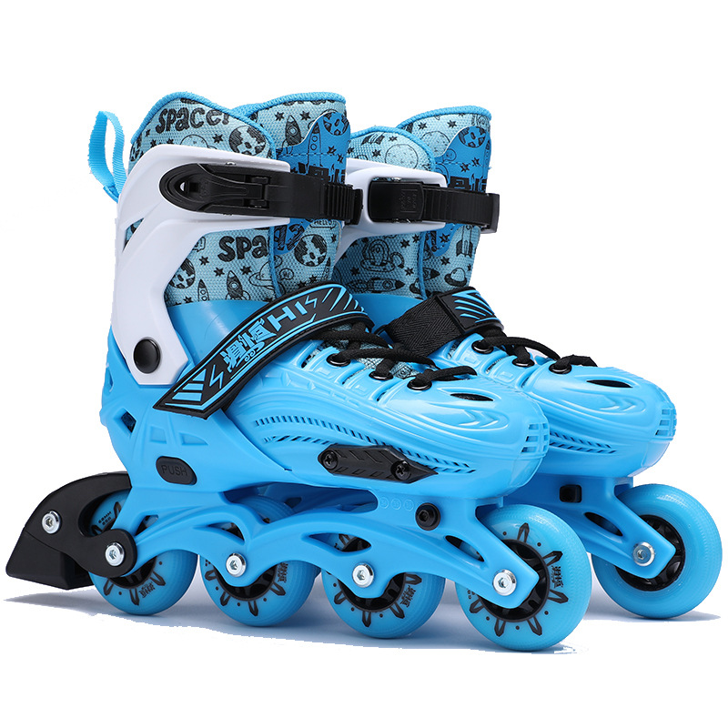 Children's Professional Skating Roller Skating Shoes Roller Skating Girls Beginners Men's Adjustable Training Course Wholesale Foreign Trade Single Row Roller Skating