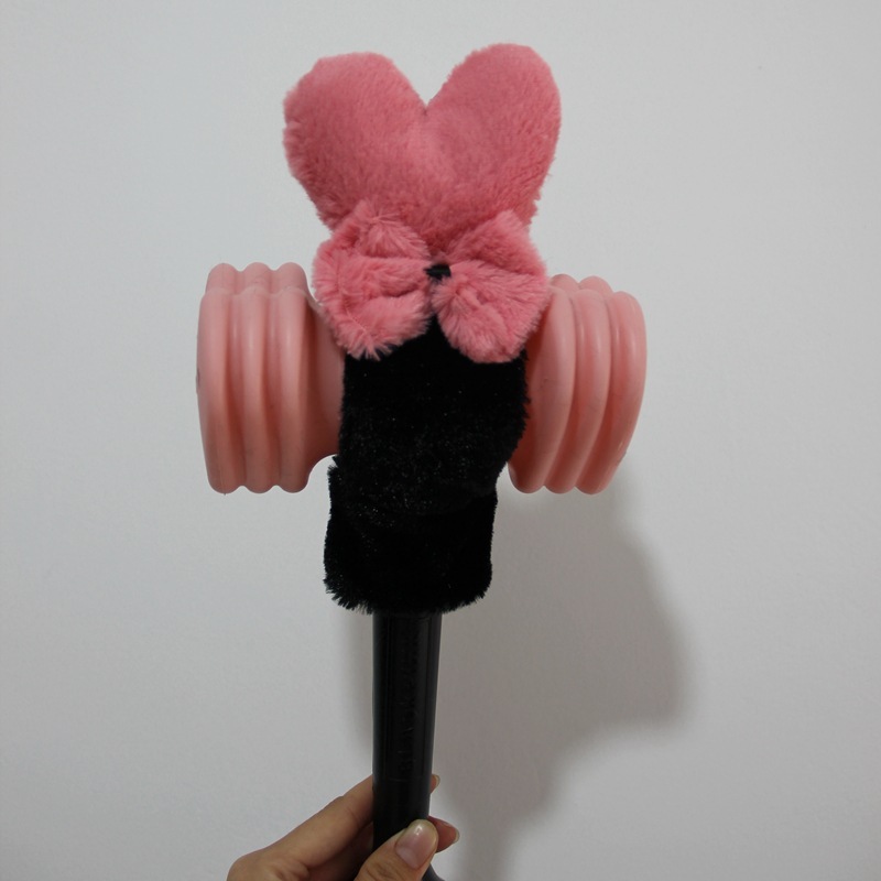 韓国PINKサポートスティックライトセット、パウダーマルチカラー、エアハンマースティックぬいぐるみセット、周辺機器、リサフラッシュスティックBLACK|undefined