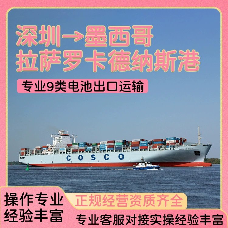 Литий-ионная батарея Шэньчжэнь морской транспорт в Мексиканский порт Роккарденас FCL/LCL двойной чистый налог с CIF/DDP