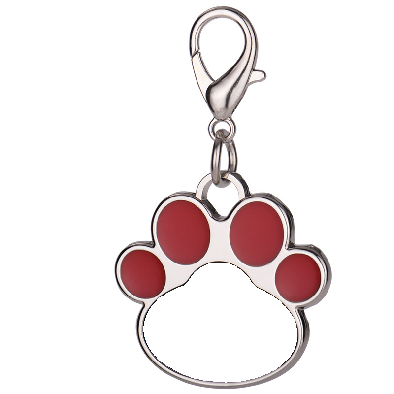 Consumibles de transferencia de calor en blanco para mascotas colgantes de sublimación caliente placa de perro arco temperamento accesorios pequeños regalos paparazzi placa de etiqueta