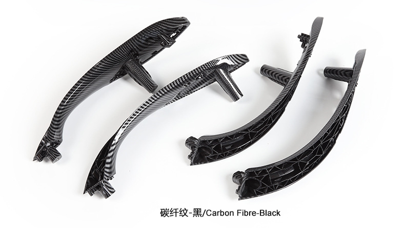 Suitable for Bmw 3 Series 4 Series Carbon Fiber Pattern Door Handle 320Ligt Interior Armrest F30 F35 Interior Door Handle
