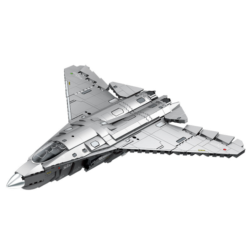 Senbao 202280 J-50 第 6 世代戦闘機モデル装飾品ギフト教育組み立て小粒子ビルディングブロック|undefined