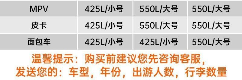 Waterproof car luggage bag, wear-resistant storage luggage box, car luggage rack, roof-mounted SUV large-capacity rainproof plastic