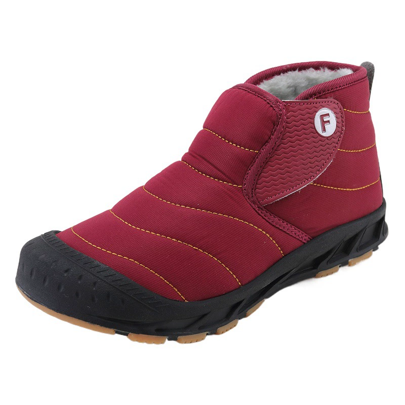 Осенне-зимние новые модные зимние сапоги, мужская обувь, уличные хлопковые ботинки для альпинизма, большие размеры, утолщенная хлопковая обувь на флисовой подкладке