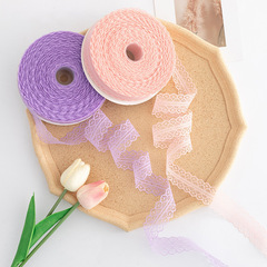 3 cm lace edge ribbon clothing wedding accessories fresh flowers bouquet gift bow ribbon baking packaging