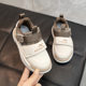 Children's sneaker leather 2024 Spring and Autumn new boys and girls toddler shoes boys' non-slip casual running shoes