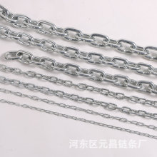 源头厂家元昌镀锌链条铁链仓库起重工厂围栏铁链条晾衣吊链宠物链