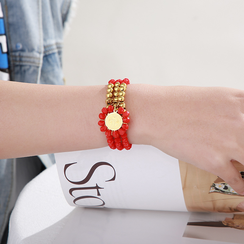 Bracelets Classification 304 Stainless Steel Chain Material PVD Coated 18K Gold Plated Geometric Titanium Steel Fashion Waterproof Non Tarnish 304 Stainless Steel Bracelets