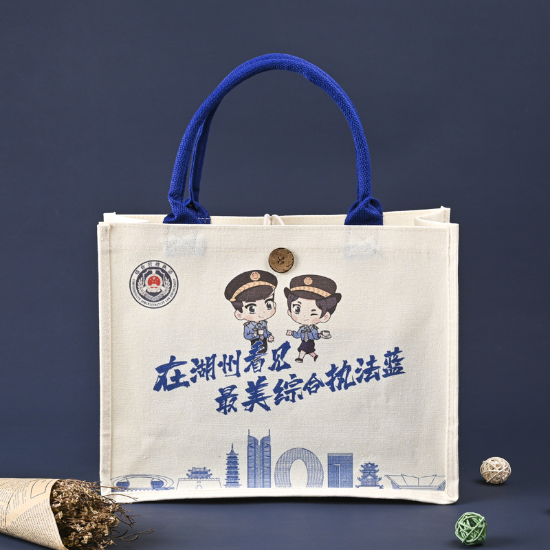 立体帆布袋定 制广告印logo企业学校宣传立体托特包厂家批发