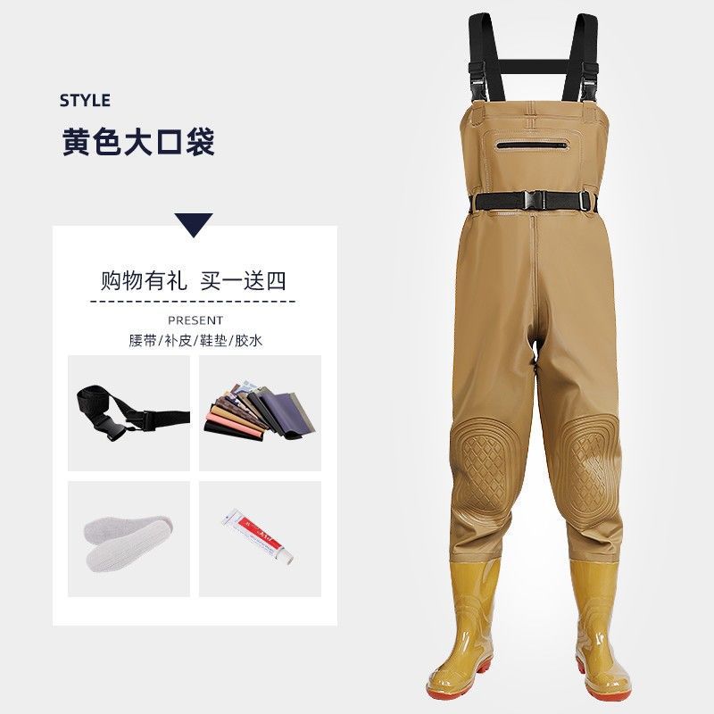 노란색 - 이중 무릎 패드 [수출 등급] 편안하고 내구성이 뛰어남