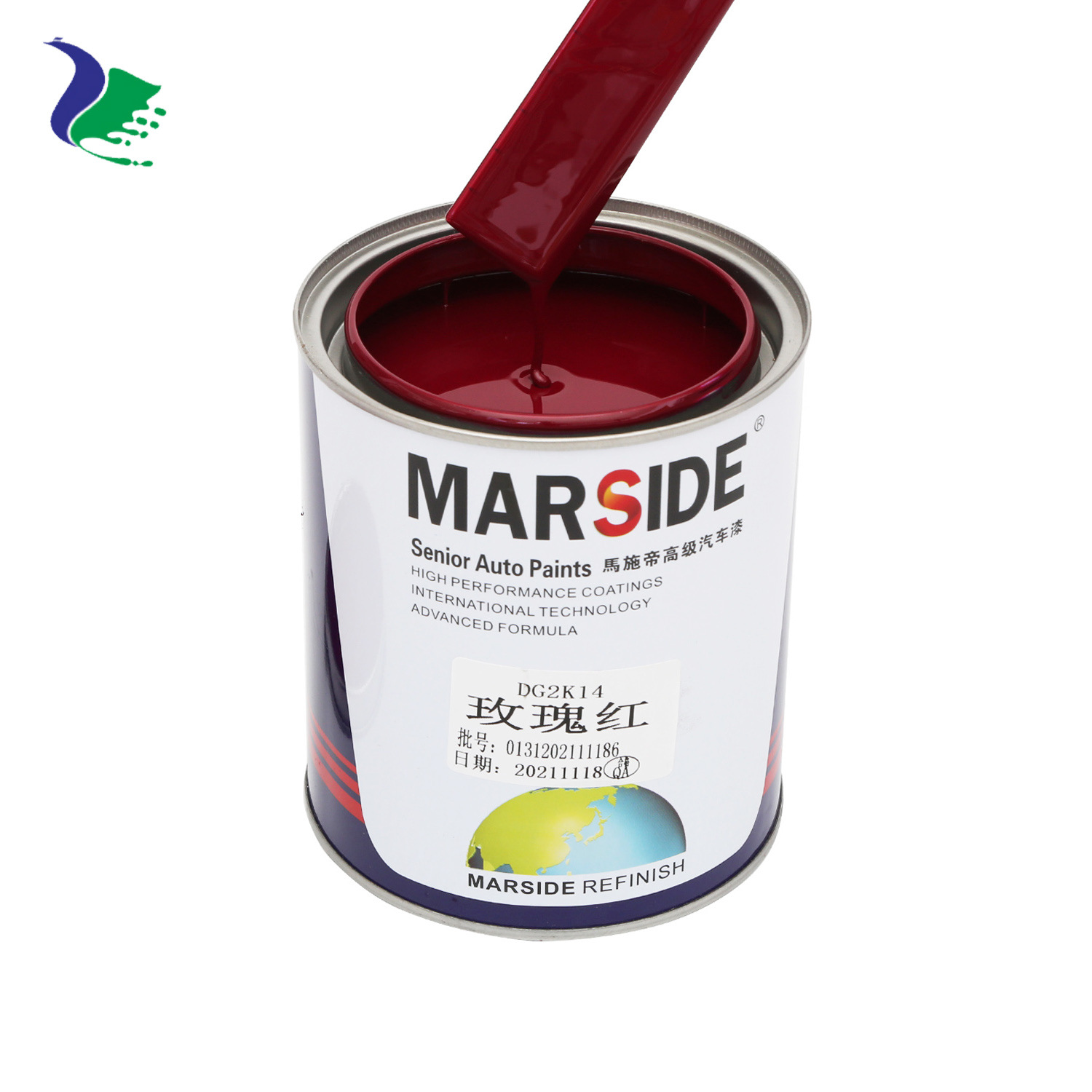 【马施帝】2K铁红油漆 汽车银色漆 成品漆 户外广告牌铁架涂喷漆