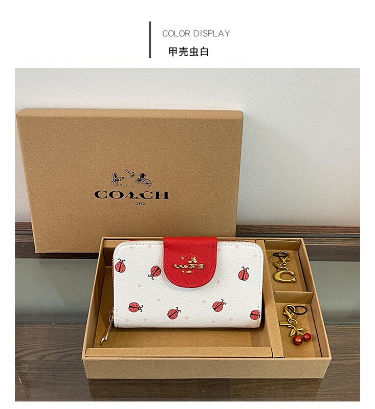 跨境迷你精致手拿包带钥匙扣樱桃挂件2025欧美钱包卡包handbags|undefined