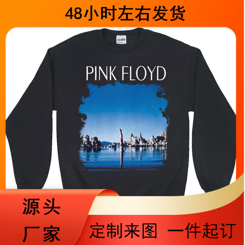 Pink Floyd the Wall Blacklight Pink Floyd Psychedelic Rock Crew Neck Sweatshirt