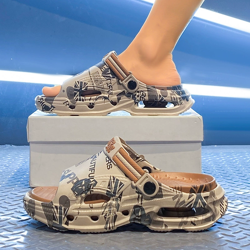 Трансграничные мужские тапочки 2025 летом носить сандалии двойного назначения