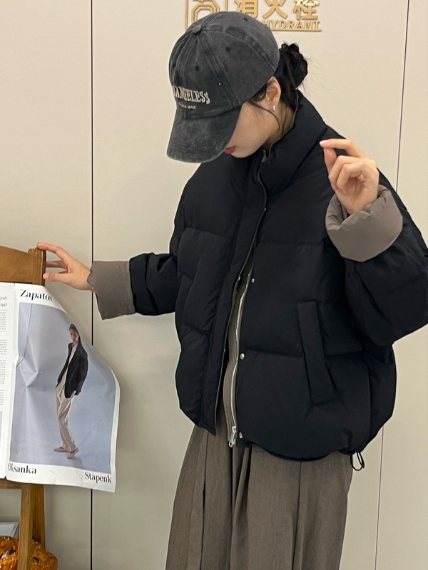 羽绒棉服女冬季2025年新款韩版宽松小个子棉衣面包服短款棉袄外套|undefined
