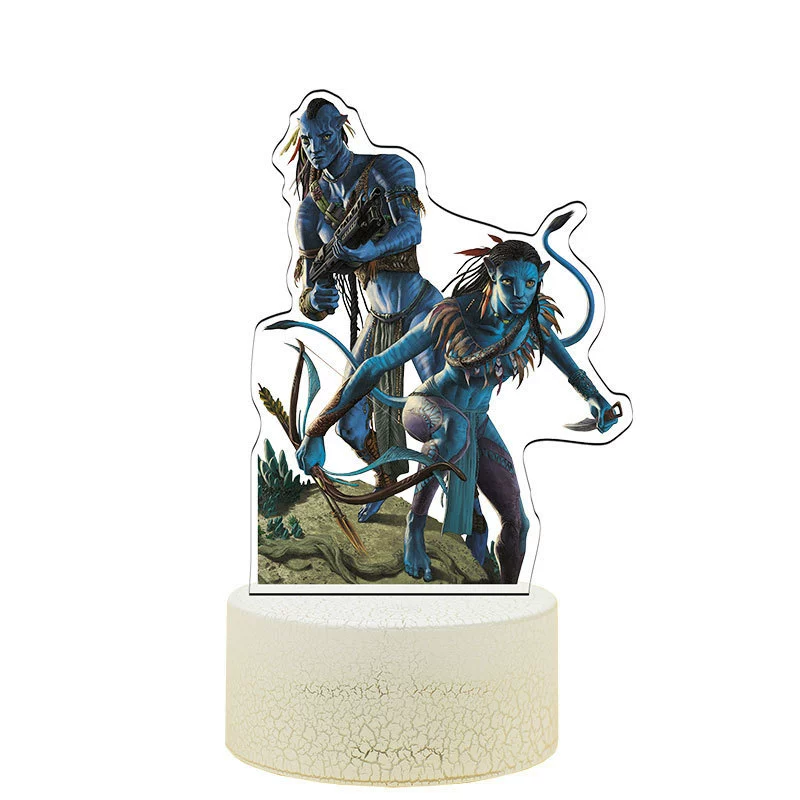 Акриловый LED-ночник Avatar 3 «Огонь и Пепел», 16 цветов, сенсорная подставка, 20,5×14,5×6 см