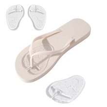 夹脚垫现货 透明隐形 蝴蝶图案人字拖夹脚垫 防滑防磨脚前掌垫