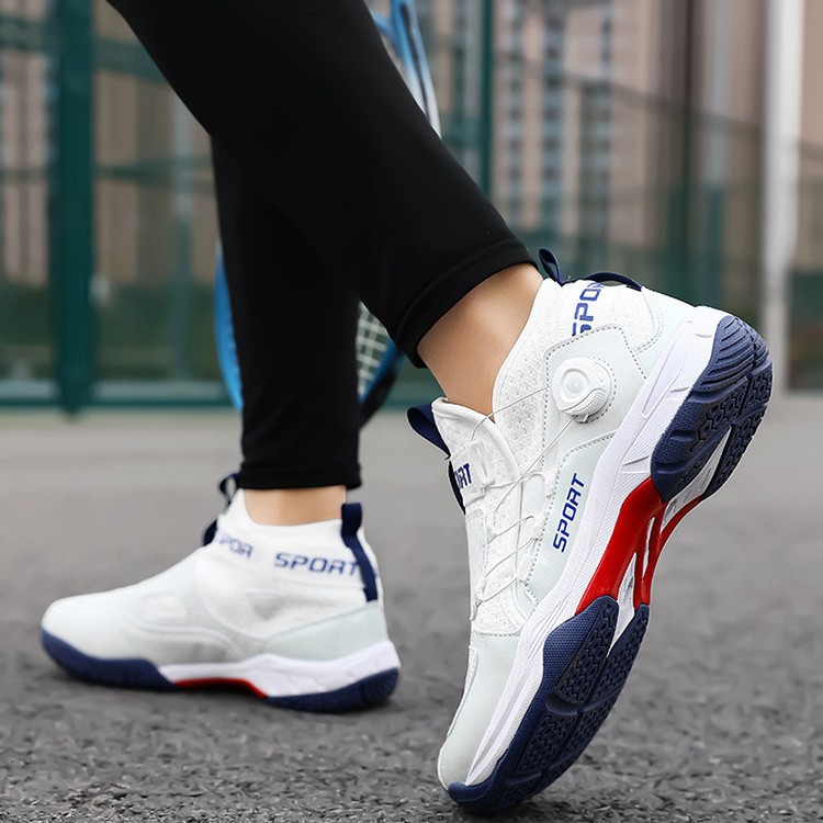 Nuevas zapatillas de bádminton de tenis transfronterizas para hombres y mujeres, resistentes al desgaste, ultraligeros, antideslizantes y amortiguadores, entrenamiento profesional, zapatillas de tenis de mesa para niños