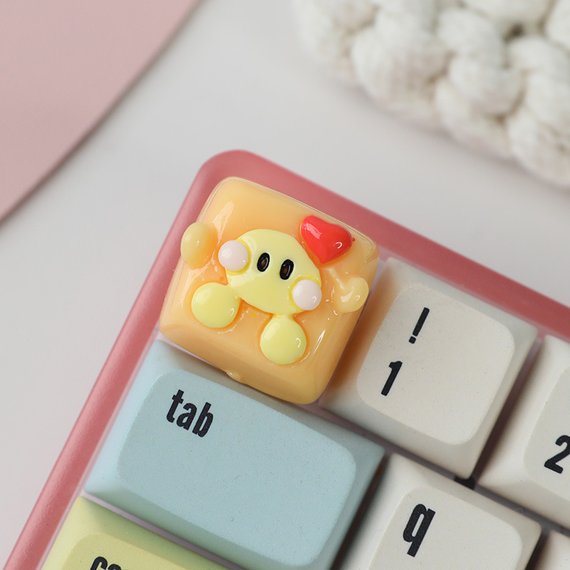 クロスボーダーの人気kt猫の四角いキーキャップの個性的な外装の手作りの立体キーキャップの創意的なカスタマイズのかわいいキーボードキャップ|undefined