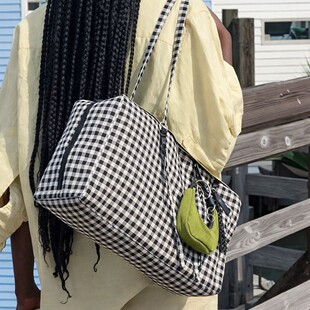 Capacious shopping bag, one-shoulder bag, for students
