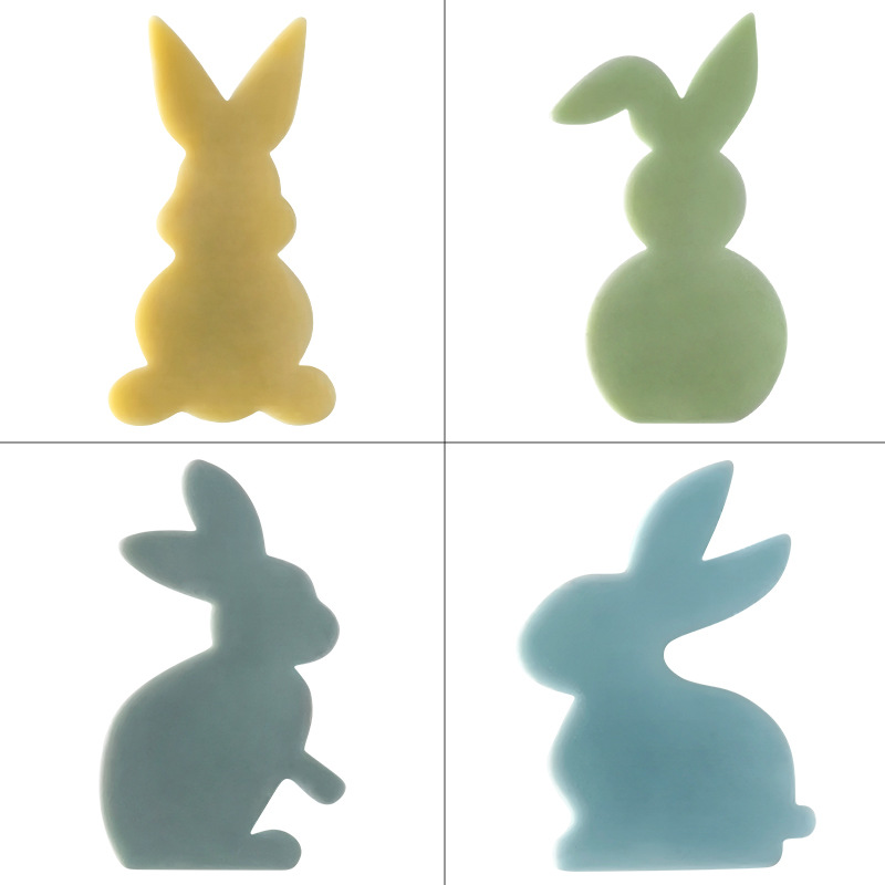 Jiahuimei conejo aromaterapia vela molde de silicona animal yeso decoración DIY epoxi Decoración