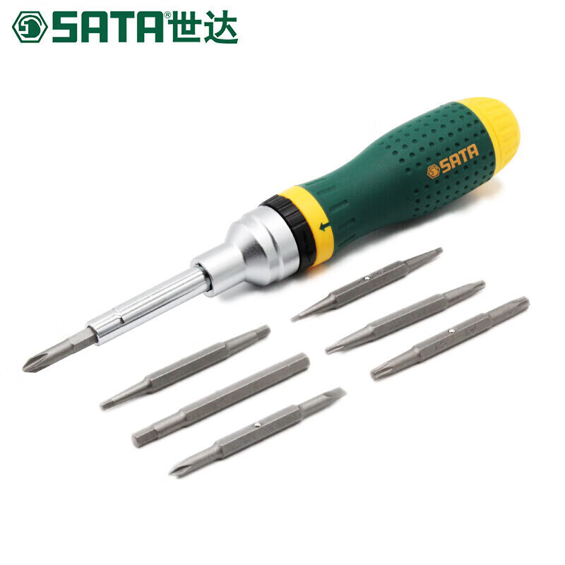 SATA 09350 19 en 1 conjunto de destornillador de trinquete multifuncional