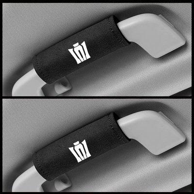 gloves car interior supplies decoration Sürətlər qutusu və əl tormozu başlıqları - crown-black-suede-pull-gloves-pair