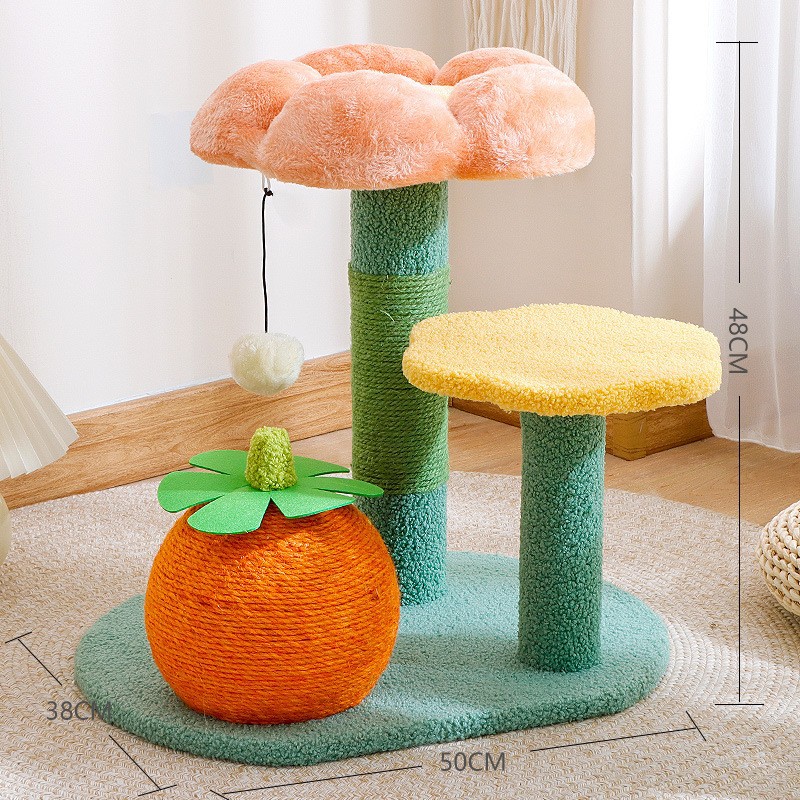 Árbol rascador para gatos grande y extragrande con sisal, multinivel, casa para gatos sencilla que no ocupa espacio, soporte para gatos, venta al por mayor transfronteriza. image 16