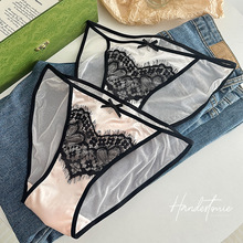 定制无痕性感低腰内裤女辣妹诱惑镂空舒适新款无痕透气三角短裤