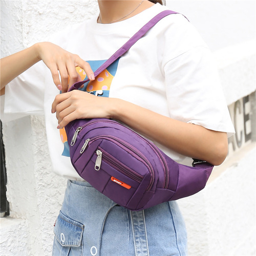 New style waist bag for men and women, multifunctional, large capacity, water repellent and wear-resistant, outdoor sports mobile phone wallet, cashier business bag